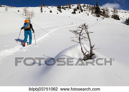 "Winter athlete in snowy winter landscape, Tirol, Austria, Europe" View Large Photo Image Stock Image - "Winter athlete in snowy winter landscape, Tirol, Austria, Europe". Fotosearch