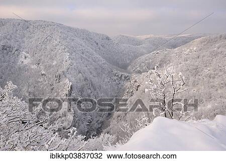 "Winter landscape in the Bode Gorge, snow-covered rocks and trees, Rosstrappe cliff, Thale, Saxony-Anhalt, Germany, Europe" View Large Photo Image Stock Image - "Winter landscape in the Bode Gorge, snow-covered rocks and trees, Rosstrappe cliff, Thale, Saxony-Anhalt, Germany, Europe". Fotosearch