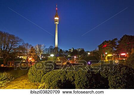 "Winter lights in Westphalia Park with the television tower Florian at dusk, Dortmund, North Rhine-Westphalia, Germany, Europe" View Large Photo Image Stock Photo - "Winter lights in Westphalia Park with the television tower Florian at dusk, Dortmund, North Rhine-Westphalia, Germany, Europe". Fotosearch