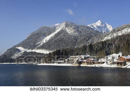 "Winter morning at Walchensee Lake, Mount Herzogstand, Urfeld, Walchensee, Upper Bavaria, Bavaria, Germany, Europe" View Large Photo Image Stock Photography - "Winter morning at Walchensee Lake, Mount Herzogstand, Urfeld, Walchensee, Upper Bavaria, Bavaria, Germany, Europe". Fotosearch