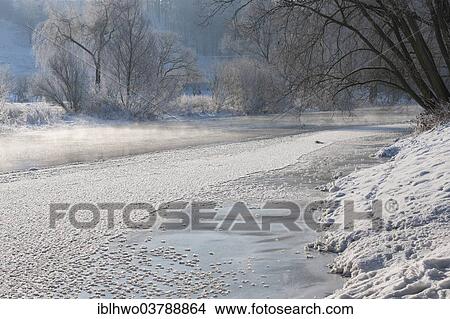 "Winter morning on the river Saale, Grosseutersdorf, Thuringia, Germany, Europe" View Large Photo Image Picture - "Winter morning on the river Saale, Grosseutersdorf, Thuringia, Germany, Europe". Fotosearch