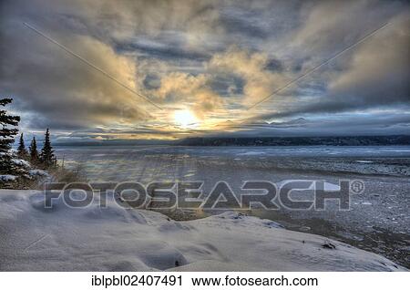 "Winter solstice at Turnagain Arm, Alaska" View Large Photo Image Stock Image - "Winter solstice at Turnagain Arm, Alaska". Fotosearch