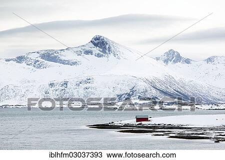 "Wintery fjord landscape with an isolated boathouse, Vestvagoy, Lofoten, Nordland, Northern Norway, Norway, Europe" View Large Photo Image Stock Image - "Wintery fjord landscape with an isolated boathouse, Vestvagoy, Lofoten, Nordland, Northern Norway, Norway, Europe". Fotosearch