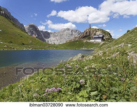 "Wolayer Lake or Wolayersee with Wolayersee hut and war memorial, Carnic Alps, Lesachtal, Bezirk Hermagor, Karnten, Italy, Europe" View Large Photo Image Stock Image - "Wolayer Lake or Wolayersee with Wolayersee hut and war memorial, Carnic Alps, Lesachtal, Bezirk Hermagor, Karnten, Italy, Europe". Fotosearch