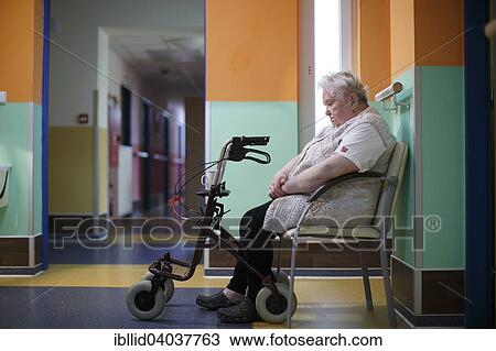 "Woman, 85 years, in a nursing home" View Large Photo Image Stock Image - "Woman, 85 years, in a nursing home". Fotosearch