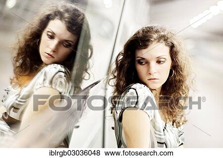 "Woman and her mirror image, Allgaeu, Kempten, Allgau, Swabia, Bavaria, Germany, Europe" View Large Photo Image Stock Photo - "Woman and her mirror image, Allgaeu, Kempten, Allgau, Swabia, Bavaria, Germany, Europe". Fotosearch