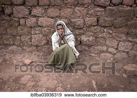 "Woman begging for alms, Lalibela, Ethiopia, Africa" View Large Photo Image Stock Photo - "Woman begging for alms, Lalibela, Ethiopia, Africa". Fotosearch