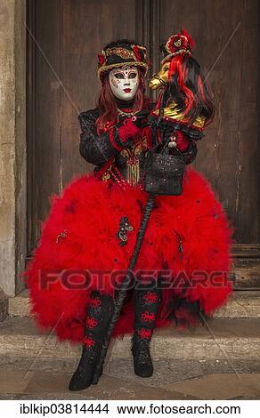 Woman dressed up for the Carnival of Venice View Large Photo Image Picture - Woman dressed up for the Carnival of Venice. Fotosearch
