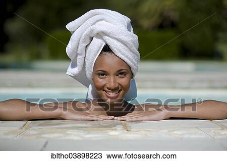 "Woman enjoying a wellness and spa treatment, South Africa, Africa" View Large Photo Image Stock Image - "Woman enjoying a wellness and spa treatment, South Africa, Africa". Fotosearch