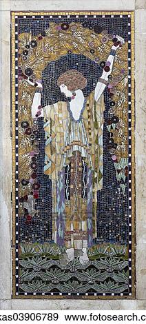 "Woman holding a garland of corn, Art Nouveau mosaic at a bakery in the historic centre, Capo quarter, Palermo, Sicily, Italy, Europe" View Large Photo Image Stock Photo - "Woman holding a garland of corn, Art Nouveau mosaic at a bakery in the historic centre, Capo quarter, Palermo, Sicily, Italy, Europe". Fotosearch