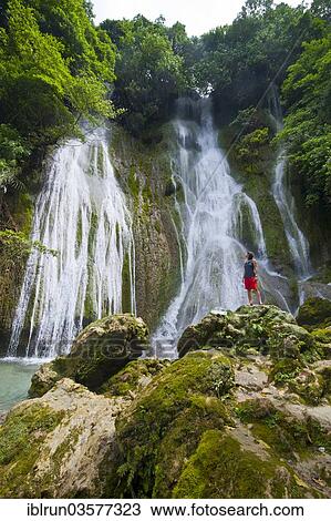 "Woman looking at the Mele-Maat Cascades, Mele Maat, Efate Island, Shefa Province, Vanuatu, Oceania" View Large Photo Image Stock Image - "Woman looking at the Mele-Maat Cascades, Mele Maat, Efate Island, Shefa Province, Vanuatu, Oceania". Fotosearch