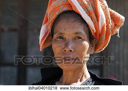 "Woman of the ethnic group of the Pa-O with traditional headdress, portrait, Nyaung Shwe, Shan State, Myanmar, Asia" View Large Photo Image Stock Photo - "Woman of the ethnic group of the Pa-O with traditional headdress, portrait, Nyaung Shwe, Shan State, Myanmar, Asia". Fotosearch