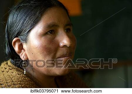 "Woman of the Quechua Indians, portrait, El Alto, Departamento La Paz, Bolivia, South America" View Large Photo Image Stock Image - "Woman of the Quechua Indians, portrait, El Alto, Departamento La Paz, Bolivia, South America". Fotosearch