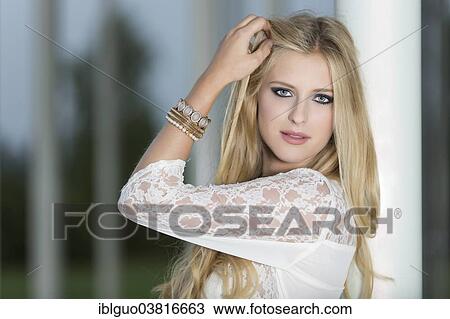 Stock Image - "Woman, portrait". Fotosearch
