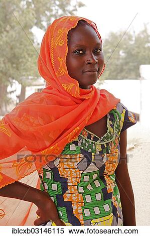 "Woman wearing a headscarf, Tourou, Far North, Cameroon, Africa" View Large Photo Image Stock Photography - "Woman wearing a headscarf, Tourou, Far North, Cameroon, Africa". Fotosearch