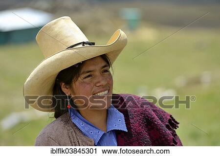 "Woman wearing a traditional hat, La Pajuela, Cajamarca, Cajamarca region, Peru, South America" View Large Photo Image Stock Image - "Woman wearing a traditional hat, La Pajuela, Cajamarca, Cajamarca region, Peru, South America". Fotosearch