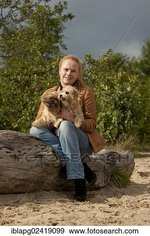 Woman with two Bolonka Zwetnas or Coloured Lapdogs View Large Photo Image Stock Photo - Woman with two Bolonka Zwetnas or Coloured Lapdogs. Fotosearch