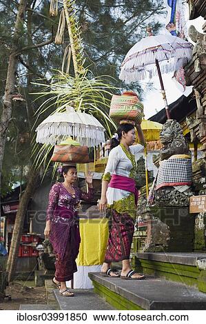 "Women delivering sacrficial offerings to a temple, Padang Tegal, Ubud, Bali, Indonesia, Asia" View Large Photo Image Stock Image - "Women delivering sacrficial offerings to a temple, Padang Tegal, Ubud, Bali, Indonesia, Asia". Fotosearch