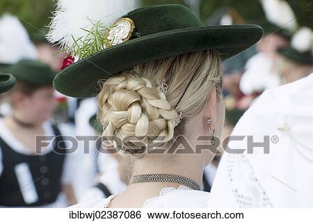 "Women in traditional Bavarian costume, traditional hat, costume parade, 90th anniversary of the Ebersberg costume society, Bavaria, Germany, Europe" View Large Photo Image Stock Photograph - "Women in traditional Bavarian costume, traditional hat, costume parade, 90th anniversary of the Ebersberg costume society, Bavaria, Germany, Europe". Fotosearch