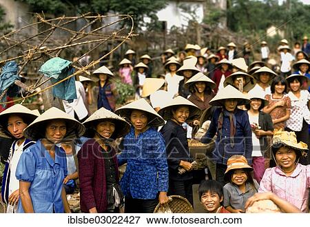 "Women with conical hats or Non La, market, My Lai, Quang Ngai Provinz, Vietnam, Asia" View Large Photo Image Stock Photo - "Women with conical hats or Non La, market, My Lai, Quang Ngai Provinz, Vietnam, Asia". Fotosearch