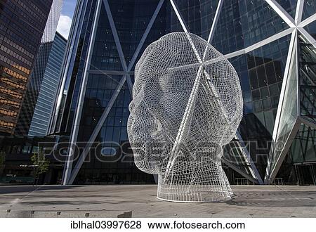 "Wonderland sculpture in front of """"The Bow"""" building, Calgary, Canada, North America" View Large Photo Image Stock Photo - "Wonderland sculpture in front of """"The Bow"""" building, Calgary, Canada, North America". Fotosearch
