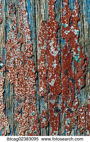 Stock Photography - Wood with paint coming off in flakes. Fotosearch