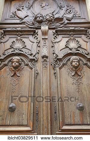 "Wooden door with carvings, Chapelle du Grand Couvent Church, Cavaillon, Vaucluse, Provence-Alpes-Cote d'Azur, Southern France, France, Europe" View Large Photo Image Stock Image - "Wooden door with carvings, Chapelle du Grand Couvent Church, Cavaillon, Vaucluse, Provence-Alpes-Cote d'Azur, Southern France, France, Europe". Fotosearch