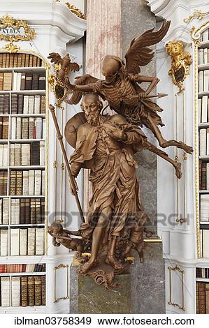 "Wooden figure by Joseph Thaddaeus Stammel, Abbey Library, Benedictine Abbey of Admont, Admont, Styria, Austria, Europe" View Large Photo Image Stock Photo - "Wooden figure by Joseph Thaddaeus Stammel, Abbey Library, Benedictine Abbey of Admont, Admont, Styria, Austria, Europe". Fotosearch