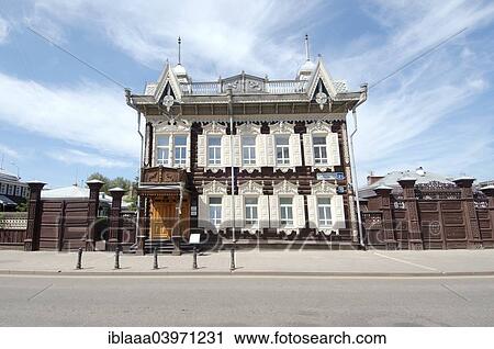 "Wooden log house, historic city center, Irkutsk, Siberia, Russia, Europe" View Large Photo Image Stock Image - "Wooden log house, historic city center, Irkutsk, Siberia, Russia, Europe". Fotosearch
