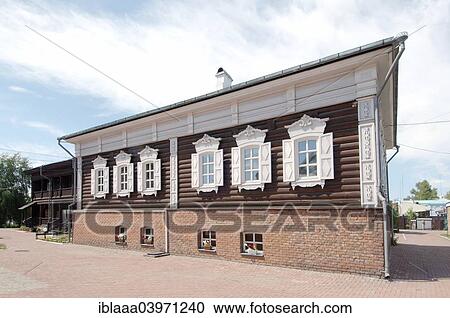 "Wooden log house, historic city center, Irkutsk, Siberia, Russia, Europe" View Large Photo Image Stock Image - "Wooden log house, historic city center, Irkutsk, Siberia, Russia, Europe". Fotosearch