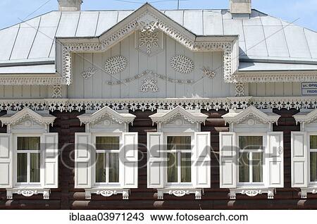 "Wooden log house, historic city center, Irkutsk, Siberia, Russia, Europe" View Large Photo Image Stock Image - "Wooden log house, historic city center, Irkutsk, Siberia, Russia, Europe". Fotosearch