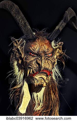 "Wooden mask, Krampus, a beast-like creature, special exhibition on the tradition of the Krampuslauf run, Deutsches Jagd- und Fischereimuseum, German Hunting and Fishing Museum, Munich, Bavaria, Germany, Europe" View Large Photo Image Stock Image - "Wooden mask, Krampus, a beast-like creature, special exhibition on the tradition of the Krampuslauf run, Deutsches Jagd- und Fischereimuseum, German Hunting and Fishing Museum, Munich, Bavaria, Germany, Europe". Fotosearch
