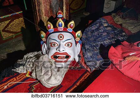 "Wooden mask used by monks for ritual dances during Hemis Festival, Hemis, Ladakh, Jammu and Kashmir, India, Asia" View Large Photo Image Stock Image - "Wooden mask used by monks for ritual dances during Hemis Festival, Hemis, Ladakh, Jammu and Kashmir, India, Asia". Fotosearch