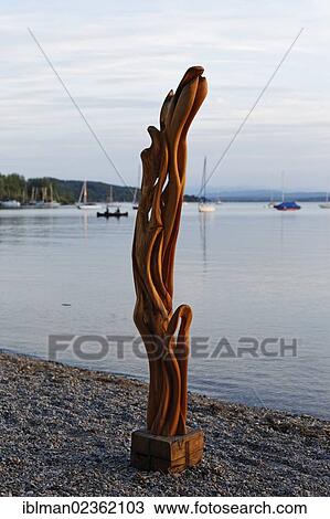 "Wooden sculpture during the night market, Herrsching am Ammersee, Ammersee Lake, Fuenfseenland region, Upper Bavaria, Bavaria, Germany, Europe, PublicGround, Europe" View Large Photo Image Stock Image - "Wooden sculpture during the night market, Herrsching am Ammersee, Ammersee Lake, Fuenfseenland region, Upper Bavaria, Bavaria, Germany, Europe, PublicGround, Europe". Fotosearch