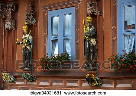 "Wooden sculpture German Emperor with crown, scepter and orb at the guildhall Kaiserworth, Goslar, Harz, Lower Saxony, Germany, Europe" View Large Photo Image Stock Image - "Wooden sculpture German Emperor with crown, scepter and orb at the guildhall Kaiserworth, Goslar, Harz, Lower Saxony, Germany, Europe". Fotosearch