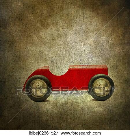 "Wooden toy car, vintage look" View Large Photo Image Stock Photo - "Wooden toy car, vintage look". Fotosearch