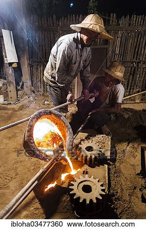 "Workers in a foundry, Nyaung Shwe, Shan State, Myanmar, Burma, Asia" View Large Photo Image Stock Image - "Workers in a foundry, Nyaung Shwe, Shan State, Myanmar, Burma, Asia". Fotosearch