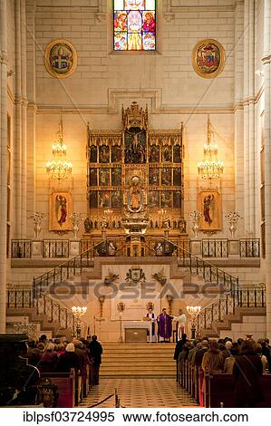 "Worship, Almudena Cathedral or Catedral de Santa Maria la Real de la Almudena de Madrid, Madrid, Spain, Europe" View Large Photo Image Stock Photography - "Worship, Almudena Cathedral or Catedral de Santa Maria la Real de la Almudena de Madrid, Madrid, Spain, Europe". Fotosearch