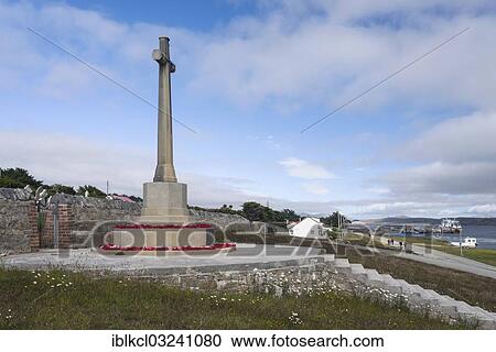 "Wreaths at the monument to fallen British soldiers during the Falklands War, Stanley cemetery, Stanley, Ostfalkland, Falkland Islands, South America" View Large Photo Image Stock Image - "Wreaths at the monument to fallen British soldiers during the Falklands War, Stanley cemetery, Stanley, Ostfalkland, Falkland Islands, South America". Fotosearch