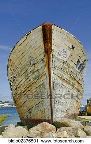 "Wreck of an old wooden ship at the banks of river Etel, southern Brittany, Bretagne, France, Europe" View Large Photo Image Stock Image - "Wreck of an old wooden ship at the banks of river Etel, southern Brittany, Bretagne, France, Europe". Fotosearch