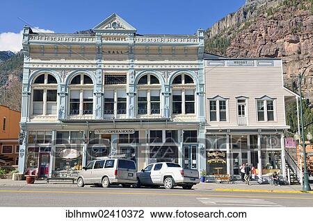 "Wright Opera House, historic opera house, gold and silver mining town of Ouray, Colorado, USA" View Large Photo Image Stock Image - "Wright Opera House, historic opera house, gold and silver mining town of Ouray, Colorado, USA". Fotosearch