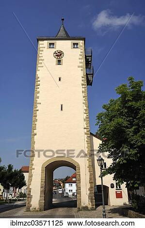 "Wuerzburg Gate, Hassfurt, Lower Franconia, Bavaria, Germany, Europe" View Large Photo Image Stock Photography - "Wuerzburg Gate, Hassfurt, Lower Franconia, Bavaria, Germany, Europe". Fotosearch