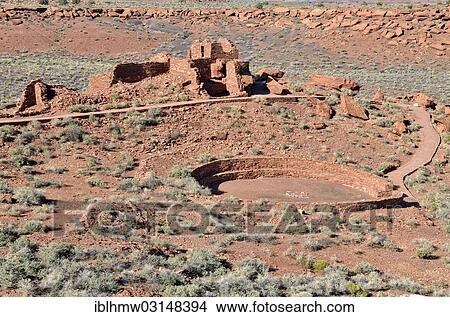 "Wupatki Pueblo with a large meeting space, historic remains of a residential area of? Çï? Çïthe Sinagua, State Road 545, Wupatki National Monument, Arizona, United States, North America" View Large Photo Image Picture - "Wupatki Pueblo with a large meeting space, historic remains of a residential area of? Çï? Çïthe Sinagua, State Road 545, Wupatki National Monument, Arizona, United States, North America". Fotosearch