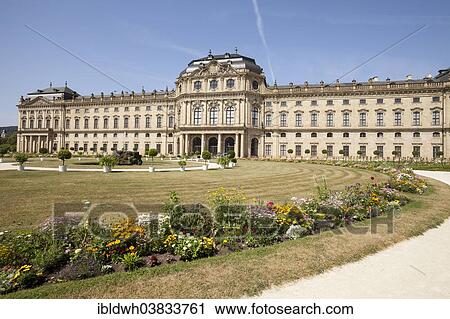 Stock Image - "Wurzburg Residence, UNESCO World Heritage Site, Wurzburg, Franconia, Bavaria, Germany, Europe". Fotosearch