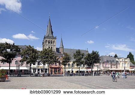 "Xanten Cathedral or St. Victor's Cathedral and Marktplatz square, Xanten, Lower Rhine, North Rhine-Westphalia, Germany, Europe" View Large Photo Image Stock Photo - "Xanten Cathedral or St. Victor's Cathedral and Marktplatz square, Xanten, Lower Rhine, North Rhine-Westphalia, Germany, Europe". Fotosearch