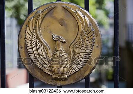 "Xumo, the heraldic animal of Uzbekistan, relief at the entrance gate of the embassy in Berlin, Mitte, Berlin, Berlin, Germany, Europe" View Large Photo Image Stock Photography - "Xumo, the heraldic animal of Uzbekistan, relief at the entrance gate of the embassy in Berlin, Mitte, Berlin, Berlin, Germany, Europe". Fotosearch