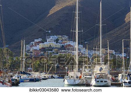 "Yacht harbour, San Sebastian, La Gomera, Canary Islands, Spain, Europe" View Large Photo Image Stock Image - "Yacht harbour, San Sebastian, La Gomera, Canary Islands, Spain, Europe". Fotosearch