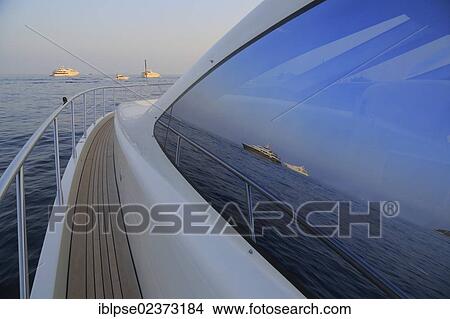 "Yachts being reflected in a window on the main deck, Leonardo II, a cruiser built by Azimut, type of boat: Leonardo 98, length: 30. 15 m, built in 2004, French Riviera, France, Mediterranean Sea, Europe" View Large Photo Image Picture - "Yachts being reflected in a window on the main deck, Leonardo II, a cruiser built by Azimut, type of boat: Leonardo 98, length: 30. 15 m, built in 2004, French Riviera, France, Mediterranean Sea, Europe". Fotosearch
