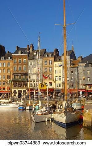 "Yachts in the harbour, Honfleur, Normandy, France, Europe" View Large Photo Image Stock Photo - "Yachts in the harbour, Honfleur, Normandy, France, Europe". Fotosearch