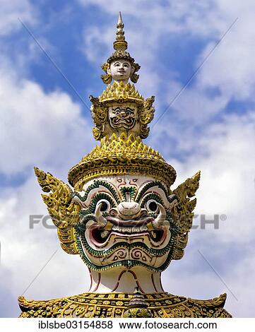 "Yak, temple guardian at the entrance of the Wat Phra Kaeo Temple, Royal Palace, Bangkok, Central Thailand, Thailand, Asia" View Large Photo Image Stock Photo - "Yak, temple guardian at the entrance of the Wat Phra Kaeo Temple, Royal Palace, Bangkok, Central Thailand, Thailand, Asia". Fotosearch